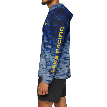 Bluefin performance fishing hoodie detail – lightweight moisture wicking tuna fishing hoodie