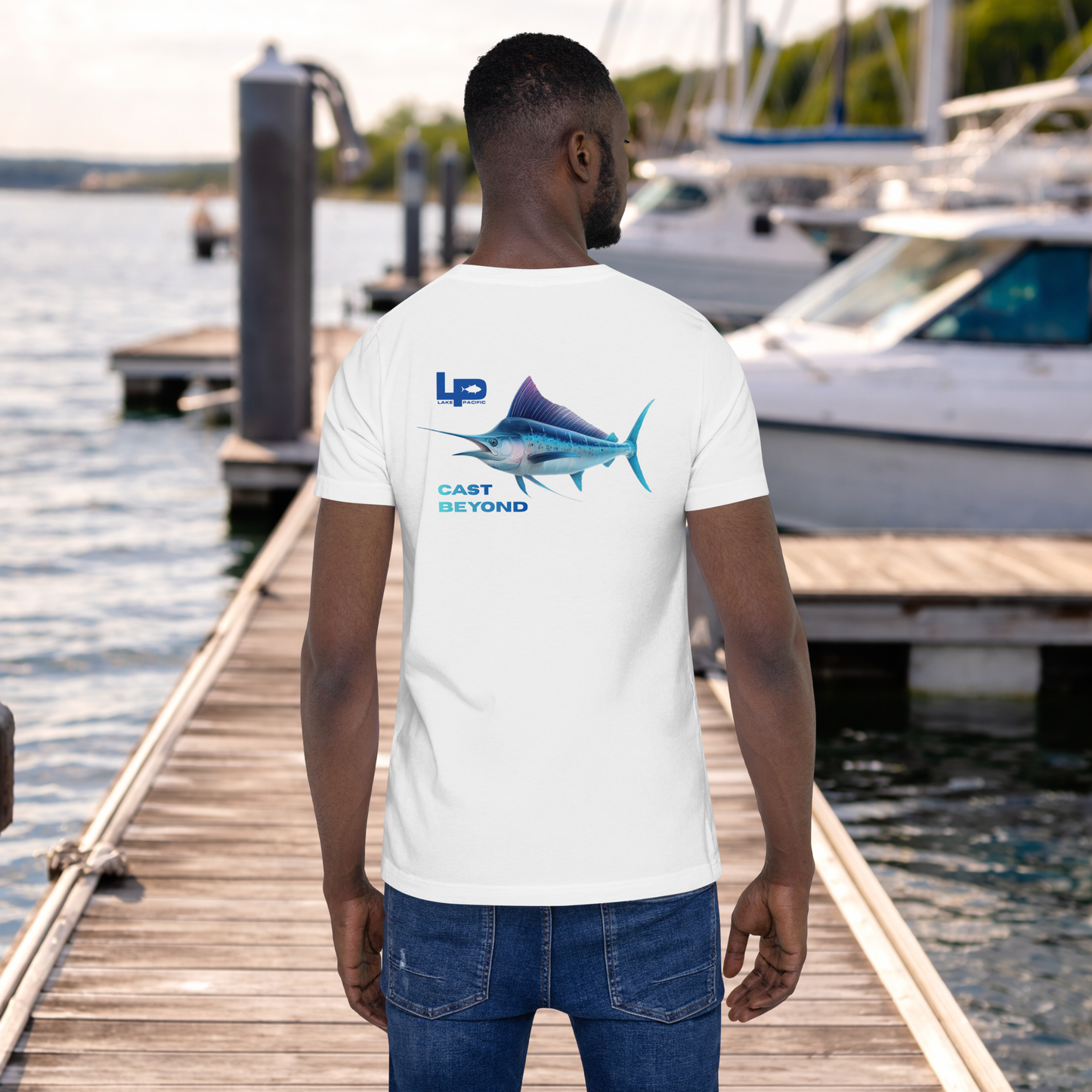 Lake Pacific Tee — Cast Beyond (Marlin)