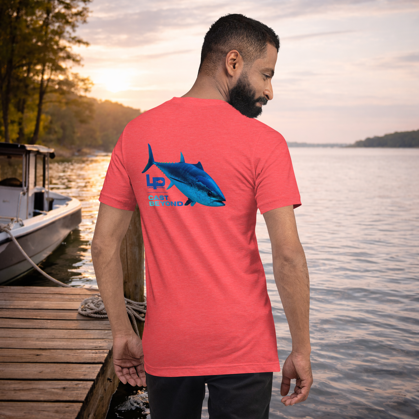 Lake Pacific Tee – Cast Beyond (Bluefin)