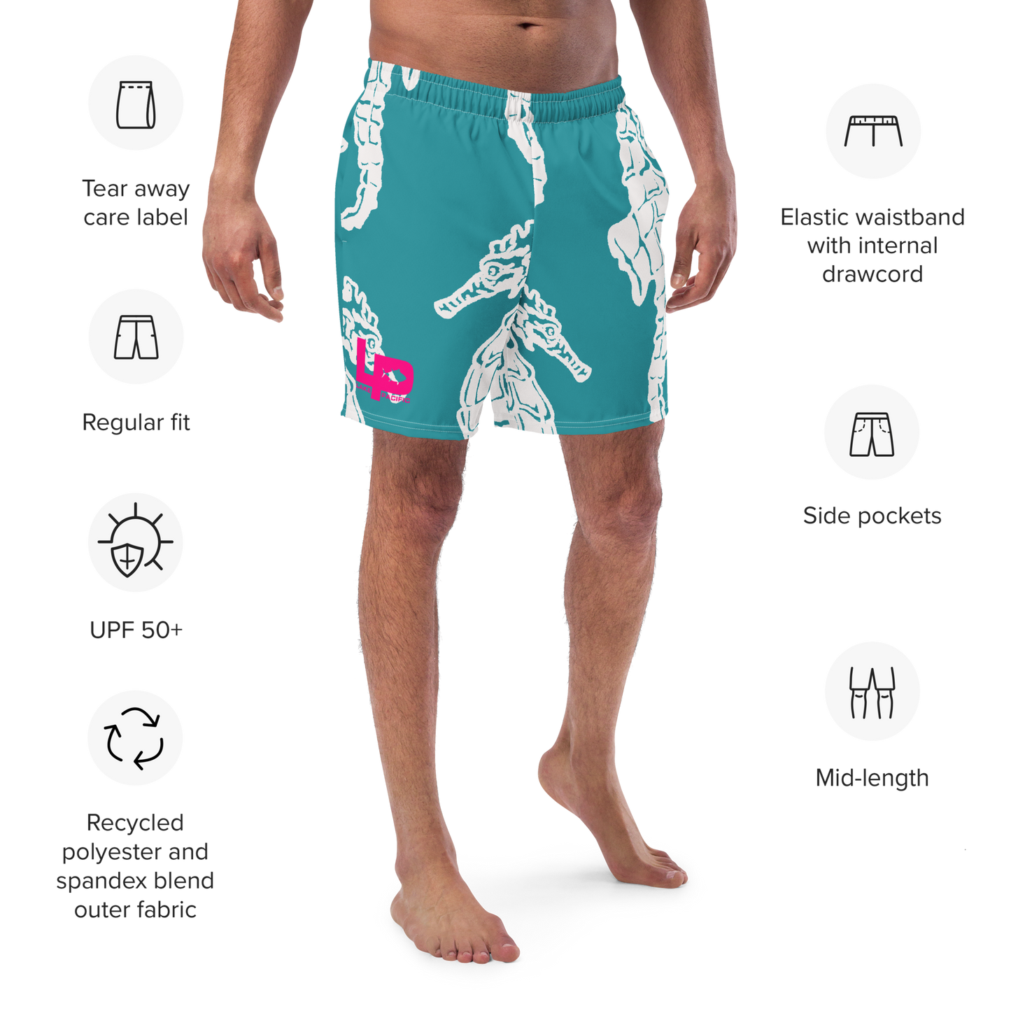 Lake Pacific Recycled Swim Trunks – Built for the Water, Designed for Comfort