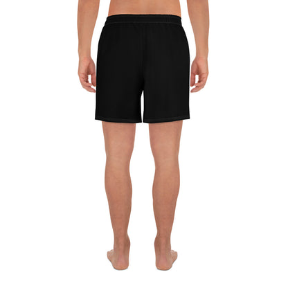 Lake Pacific Performance Long Shorts back – recycled polyester athletic shorts