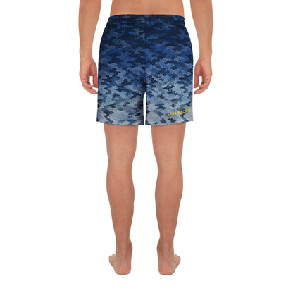 Lake Pacific Bluefin Performance Long Shorts back – recycled polyester fishing shorts