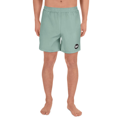 Lake Pacific Performance Long Shorts front view – UPF 50+ recycled polyester athletic shorts