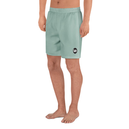 Lake Pacific Performance Long Shorts left side view – four-way stretch athletic shorts
