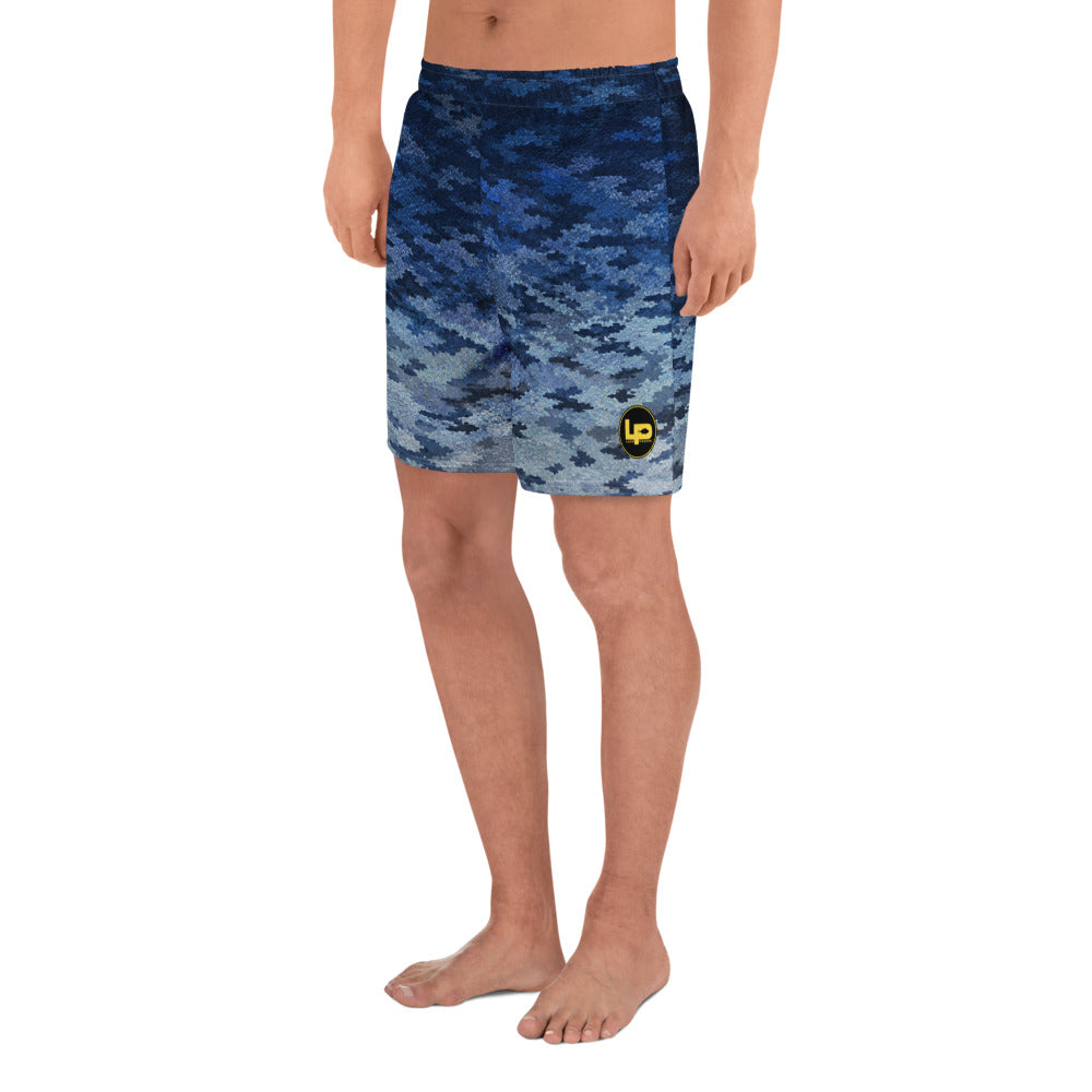 Lake Pacific Bluefin Performance Long Shorts left – four-way stretch coastal shorts