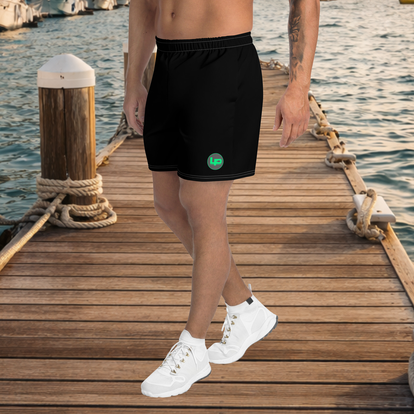 Lake Pacific Performance Long Shorts design preview – men's performance shorts