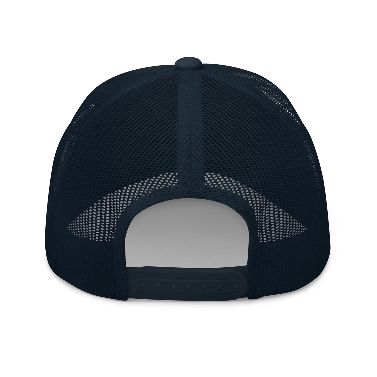 Lake Pacific Vintage Neon cap design detail – neon logo coastal trucker hat
