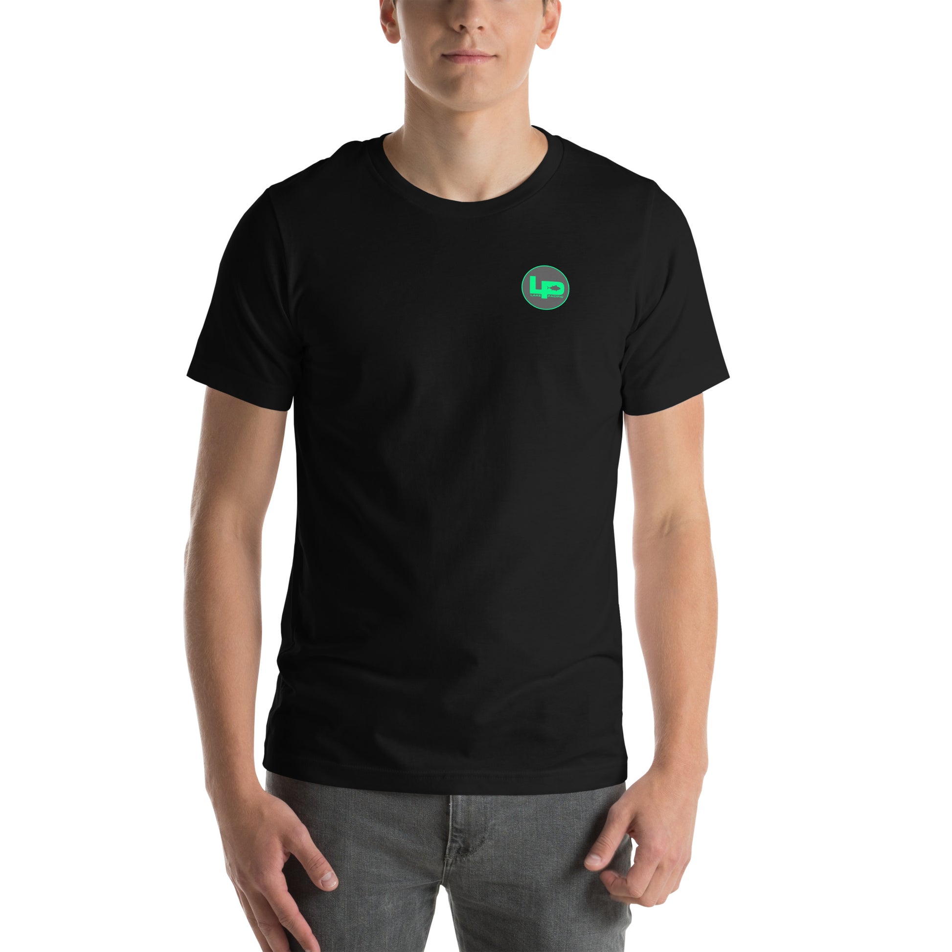 Lake Pacific Octo tee front – premium cotton coastal fishing shirt