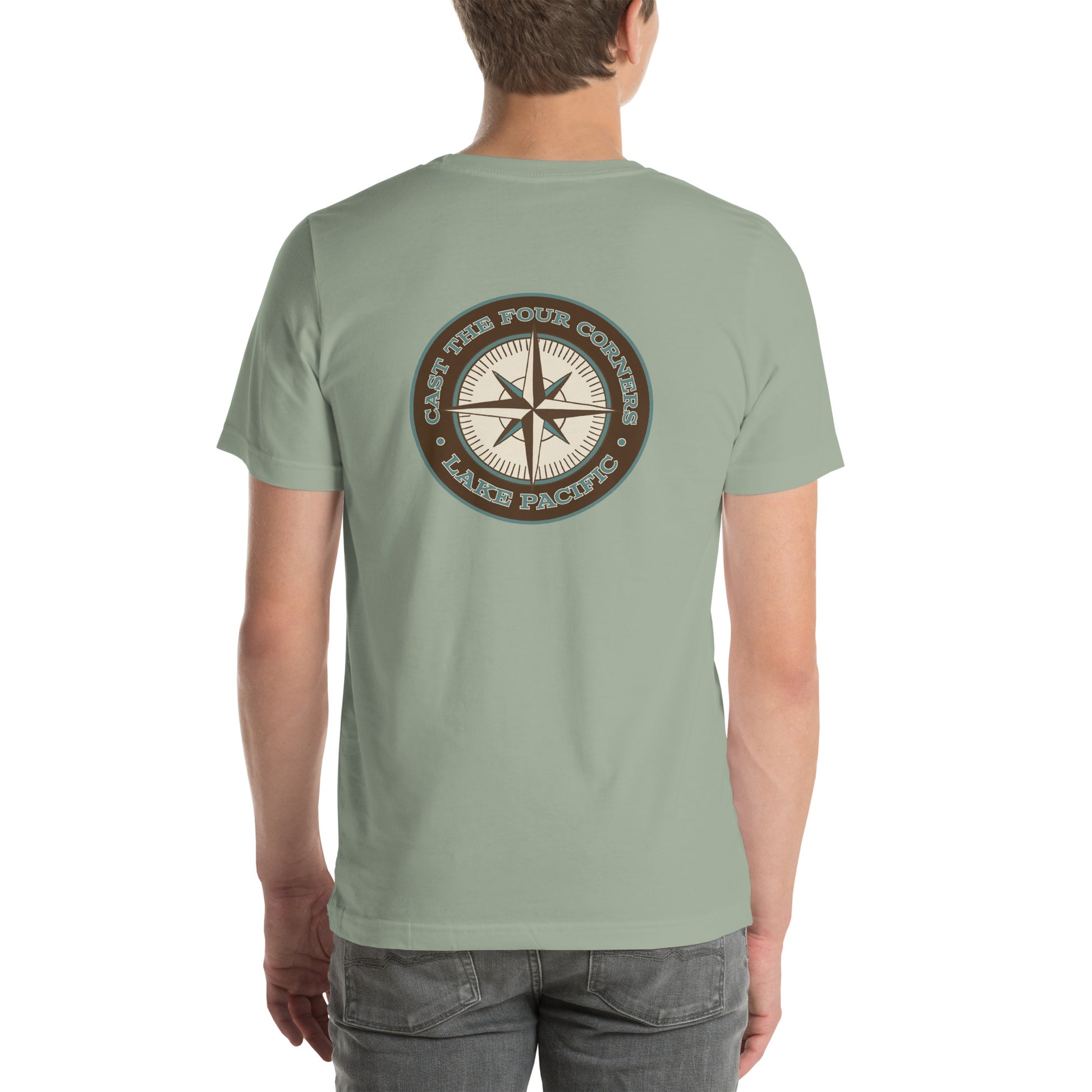 Lake Pacific Compass tee alternate colorway – coastal explorer angler shirt
