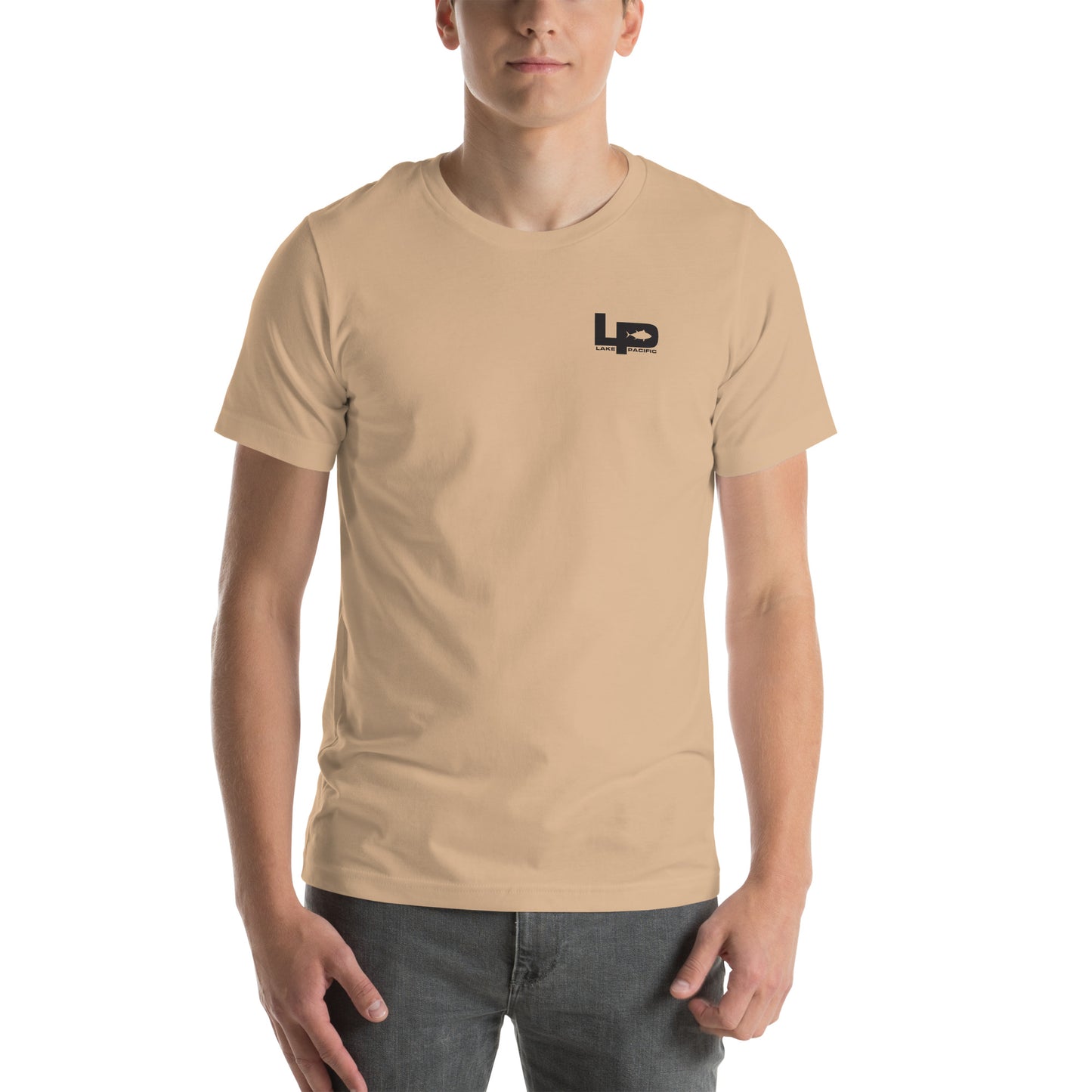 Lake Pacific LPT Core Logo tee alternate colorway – coastal lifestyle angler shirt