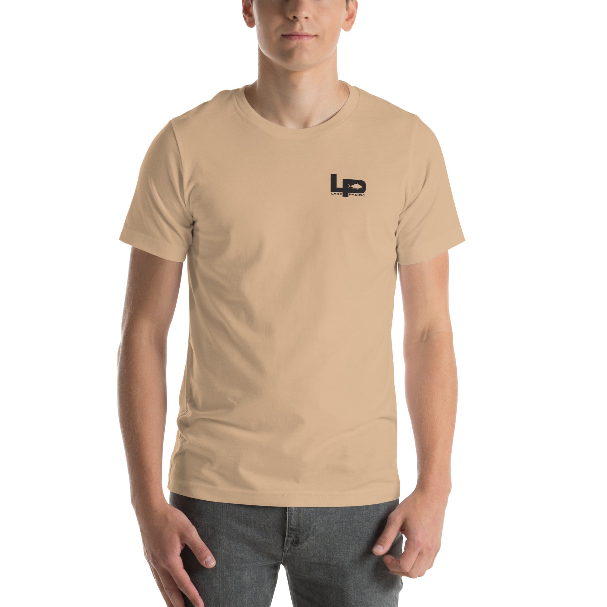 Lake Pacific LPT Core Logo tee alternate colorway – coastal lifestyle angler shirt