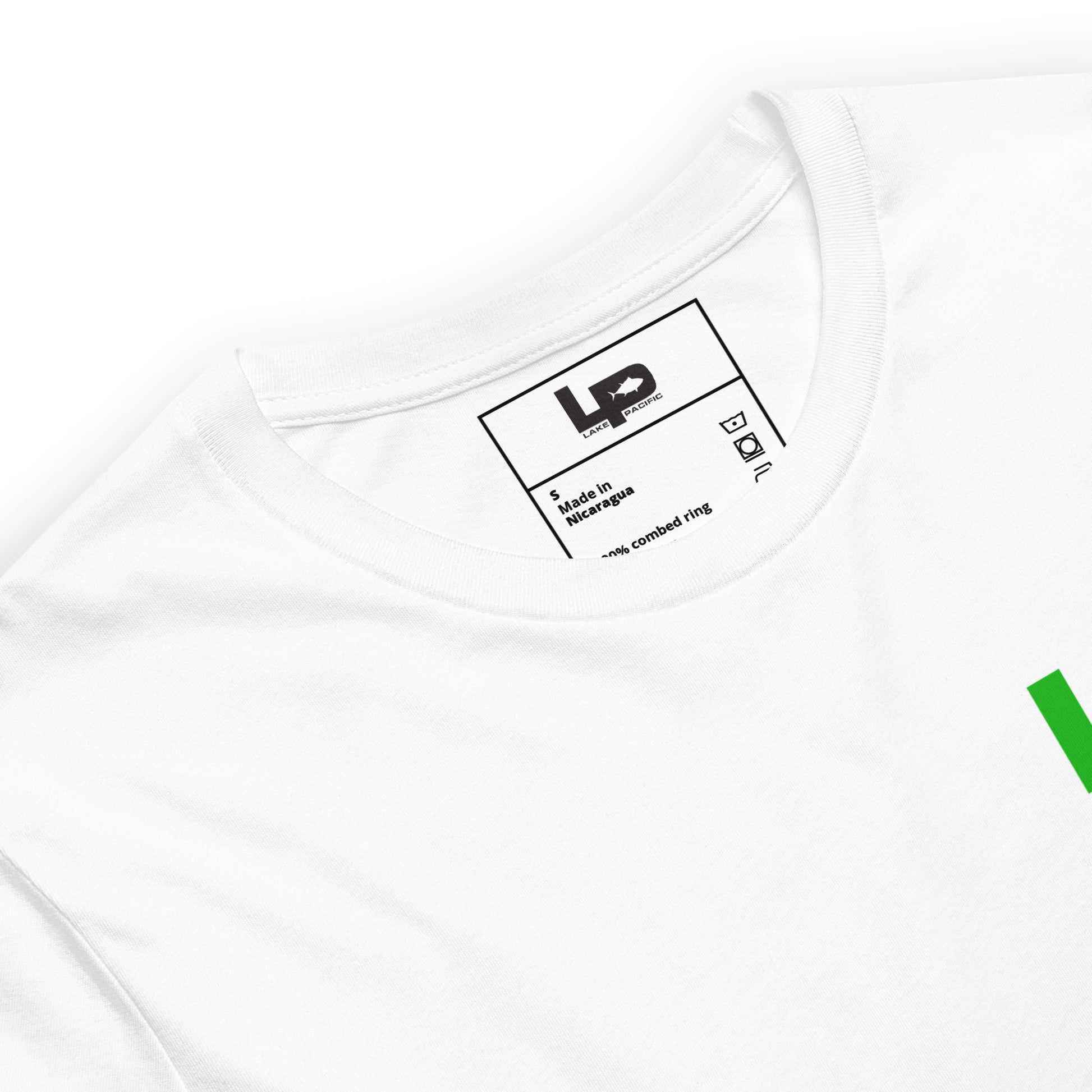 Lake Pacific Origins tee product detail – Pacific coast fishing lifestyle shirt